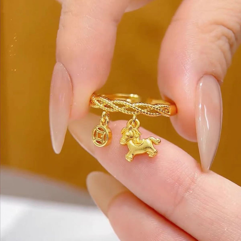 Gold Charm Ring