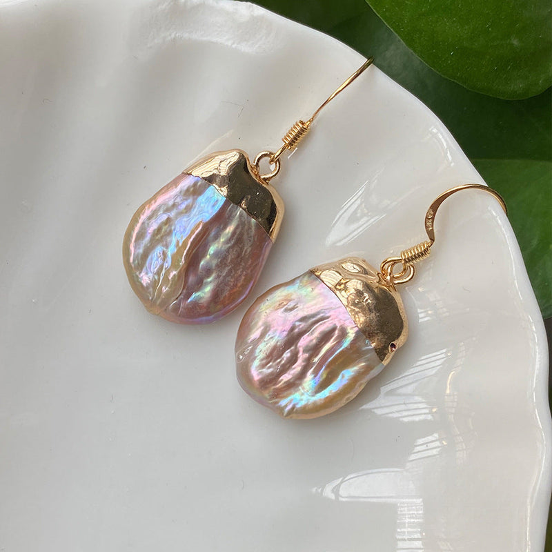 Iridescent Pearl Earrings