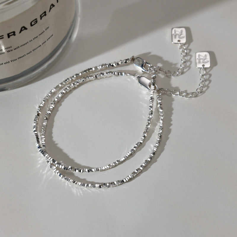Silver Beaded Bracelet