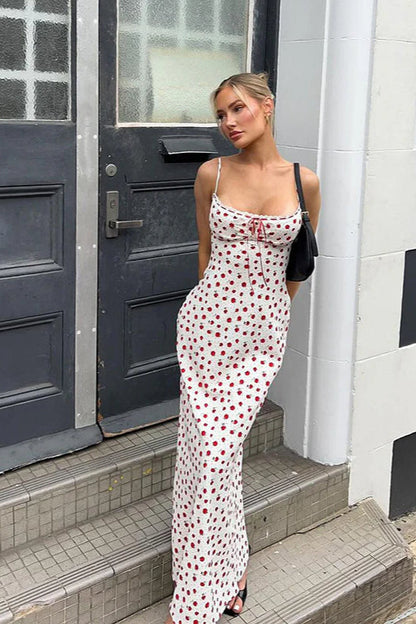 Spaghetti Strap Slim Fit Maxi Dress