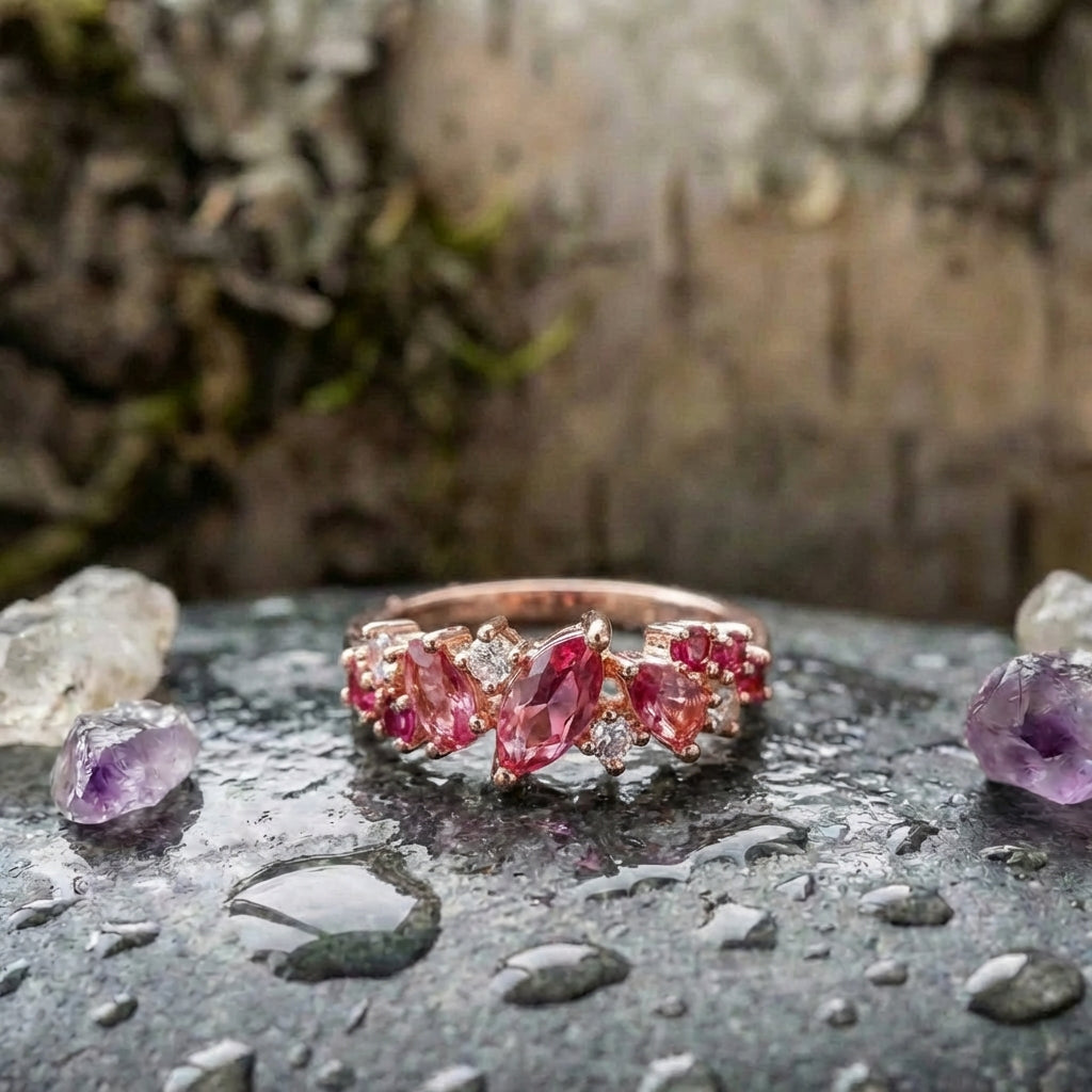 Elegant Pink Tourmaline Ring