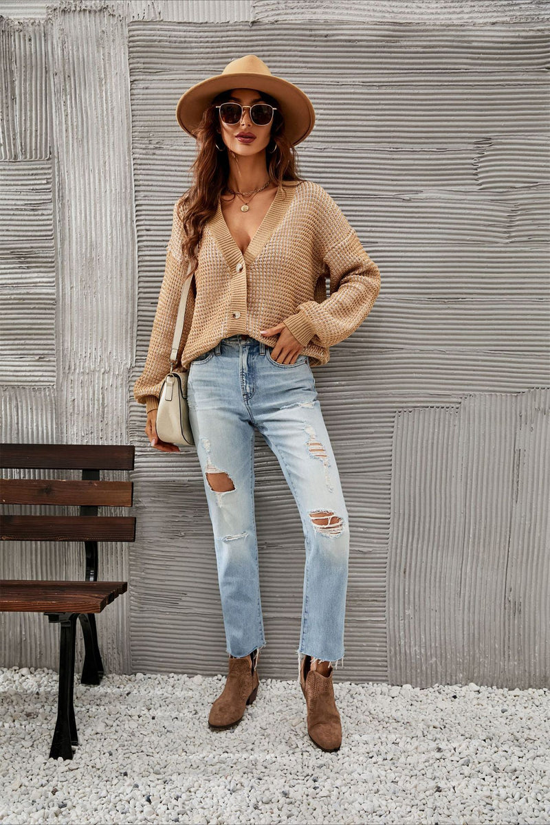 Hollow Knit Cardigan