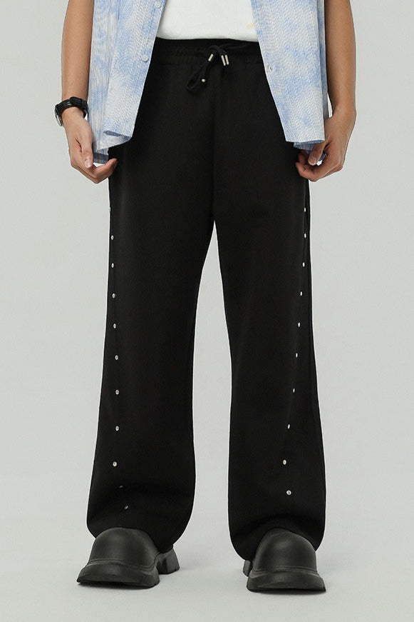 Rivet Drawstring Sweat Pants