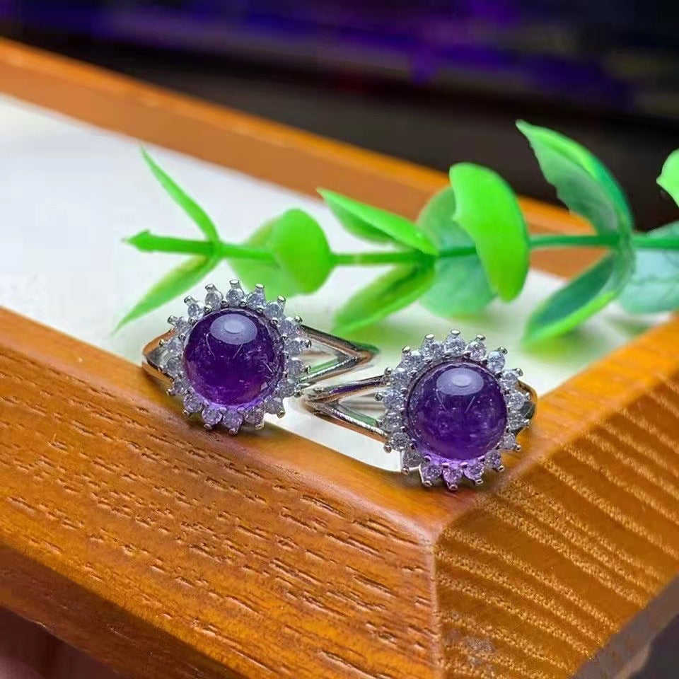 Elegant Amethyst Earrings