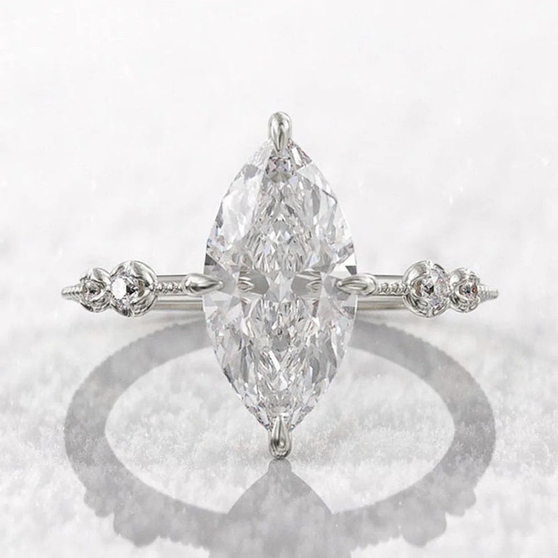 Elegant Crystal Marquise Ring