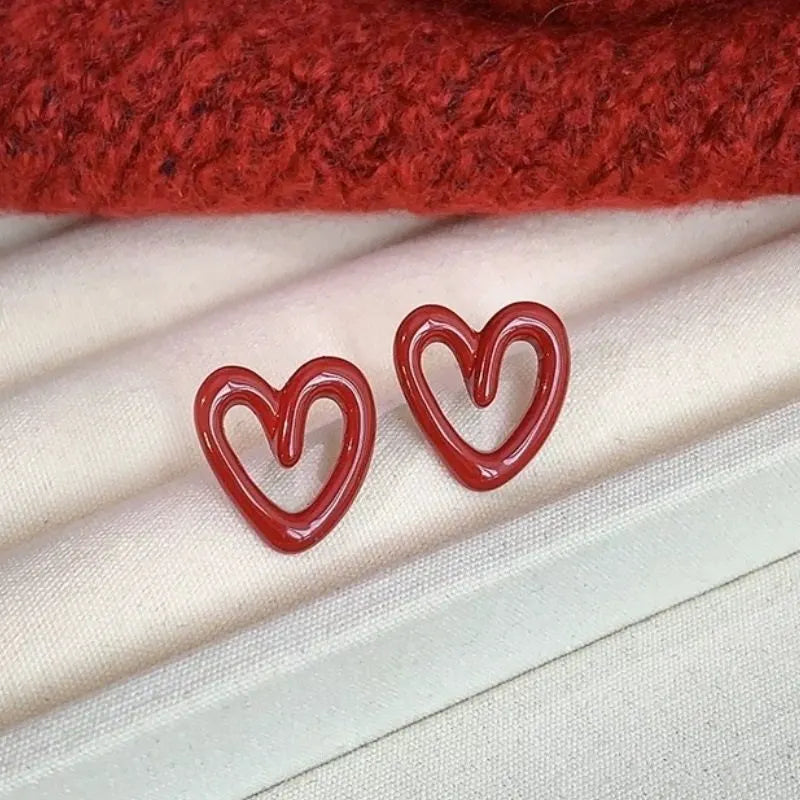 Red Heart Earrings