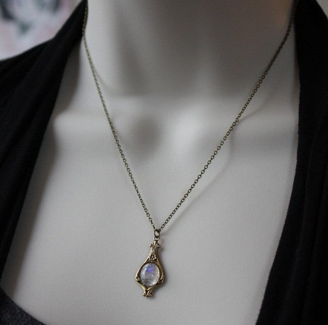 Elegant Moonstone Necklace
