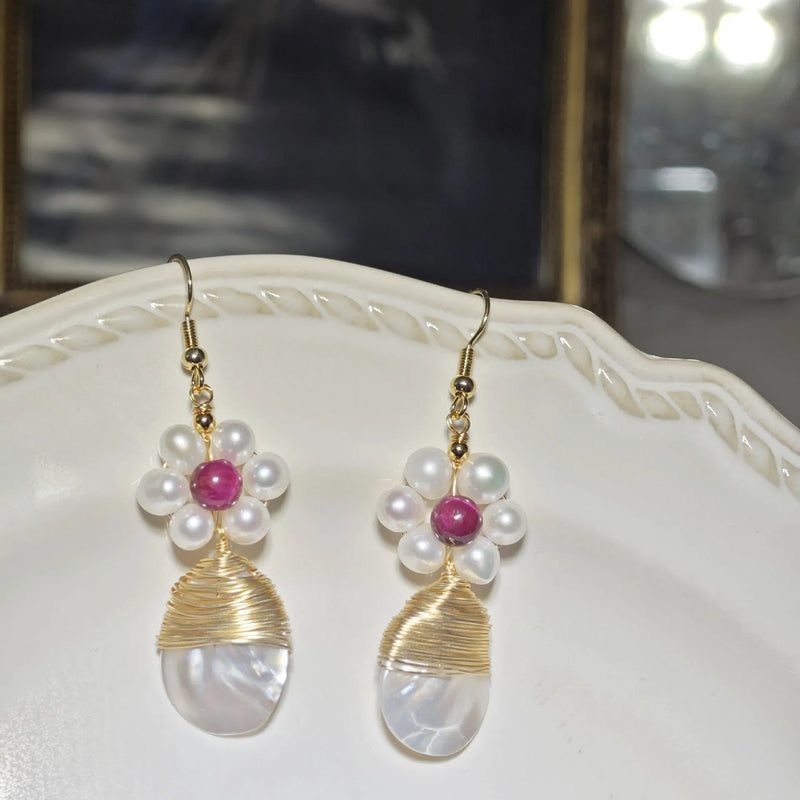 Elegant Pearl Drop Earrings