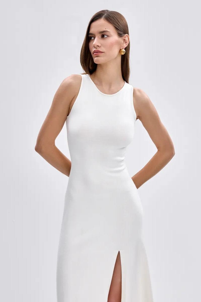 Knit Sleeveless Sweater Dress