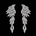 Elegant Crystal Wing Earrings