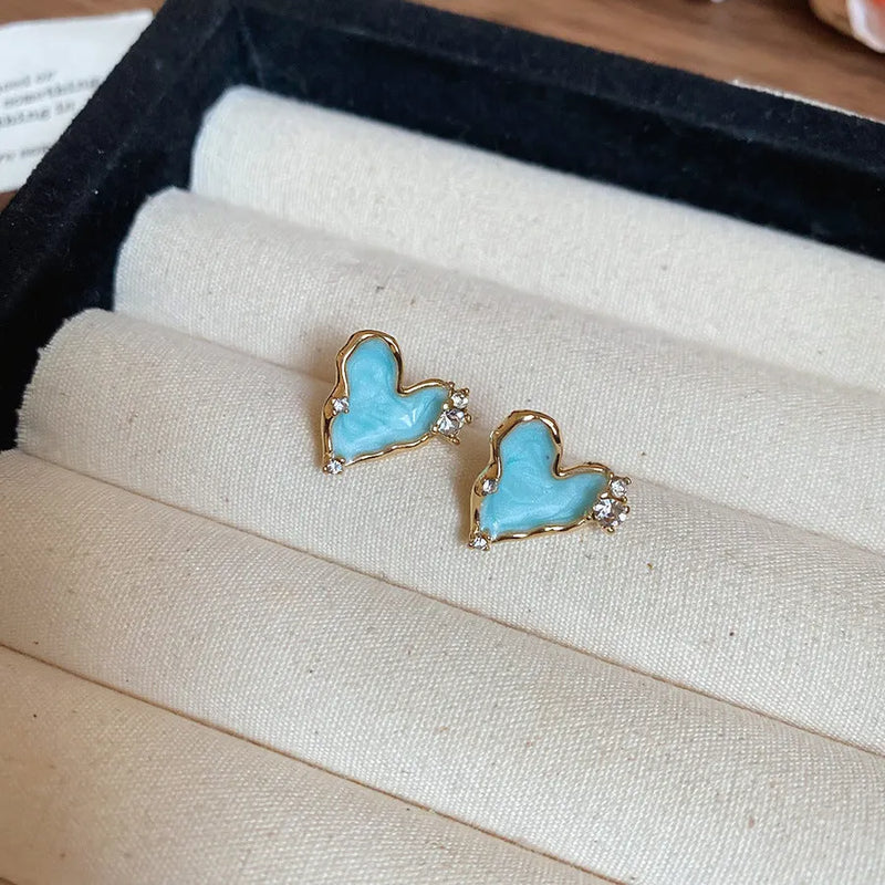 Turquoise Heart Earrings