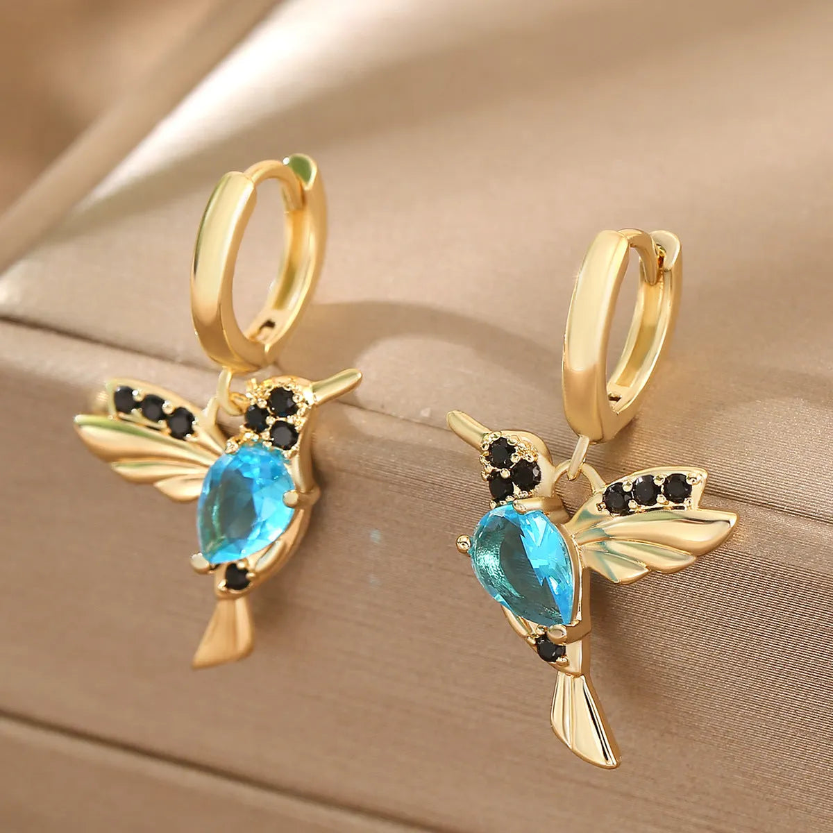 Elegant Blue Topaz Earrings