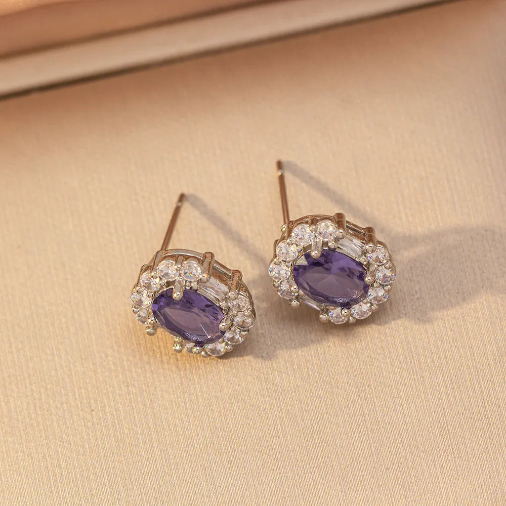Elegant Amethyst Earrings