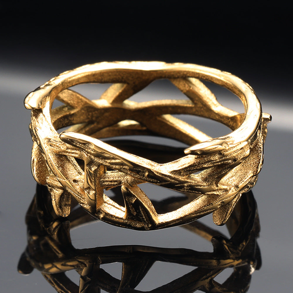 Sculptural Gold Ring