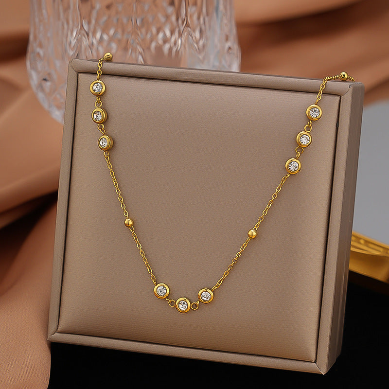 Elegant Gold Diamond Necklace