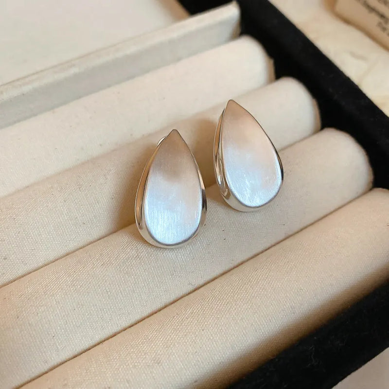 Minimalist Moonstone Earrings