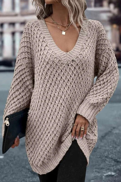 Drop Shoulder Cotton Oversized Sweater