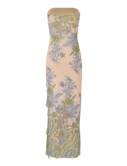 Theo Maxi Dress Tapestry™ — Command Every Gaze With Effortless Seductive Grace