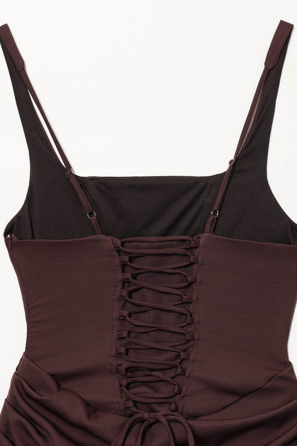 Strapless Strap Mini Tie Bodycon Mini Dress