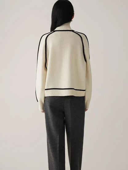 Half Turtleneck Knitted Sweater