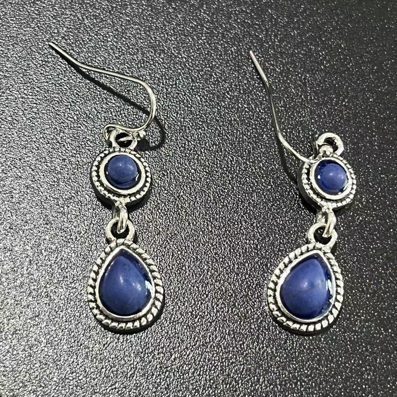 Vintage Lapis Earrings