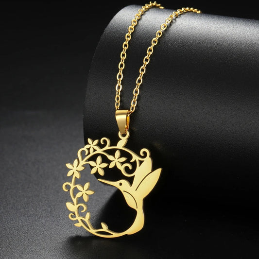 Elegant Floral Mermaid Necklace
