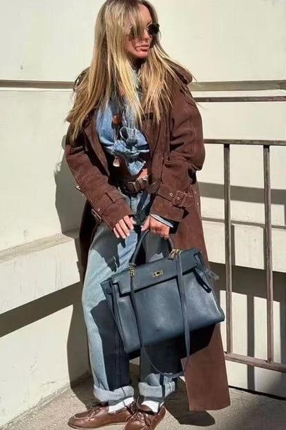 Belted Trench Overcoat