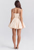 Cream Tulle Mini Dress