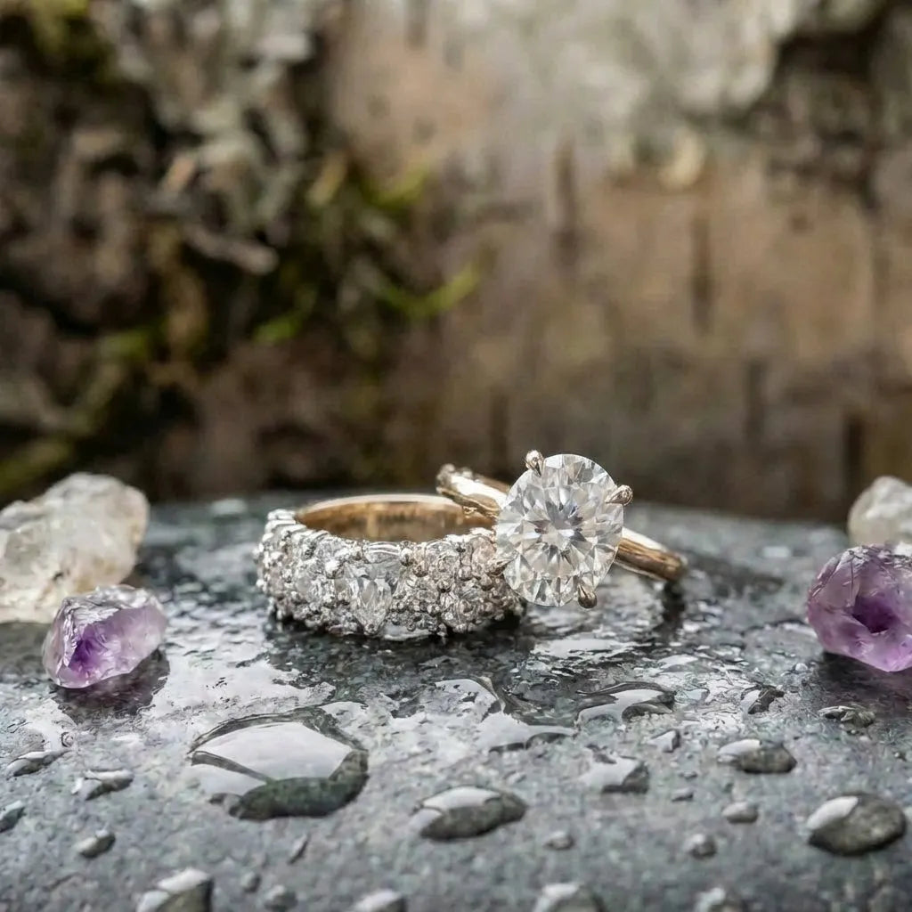 Vintage Brilliance Ring Set
