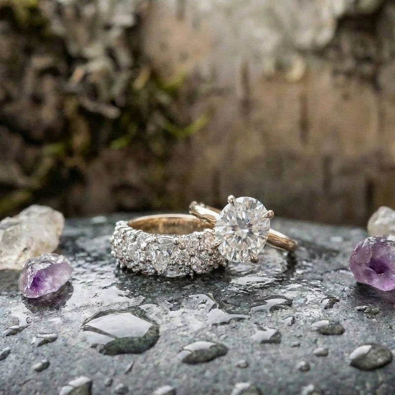 Vintage Brilliance Ring Set