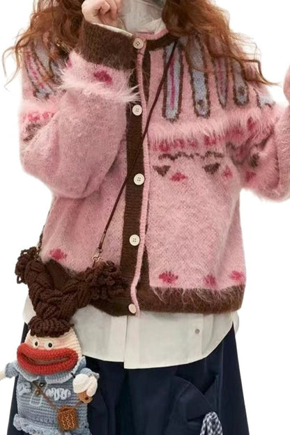 Pink Cozy Knit Sweater