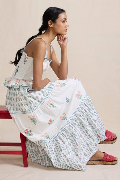 Damla Smocked Cami Maxi Dress