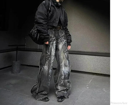 Dark Gothic Y2k Baggy Pant