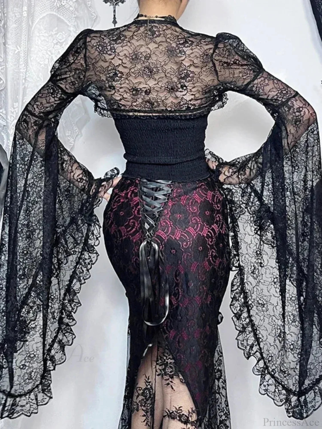 Dark Transparent Blouse