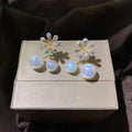 Opalescent Flower Earrings