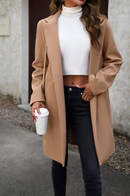 Wool Blend Longline Coat