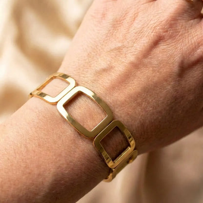 Vintage Hollow Cuff Bangle Bracelet