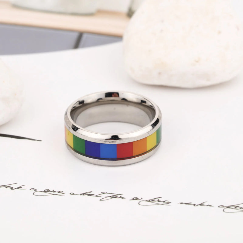 Rainbow Stripe Ring