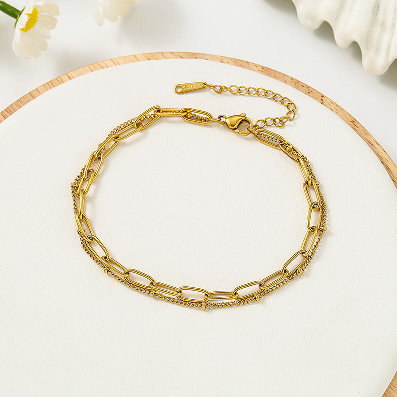 Elegant Gold Chain Bracelet
