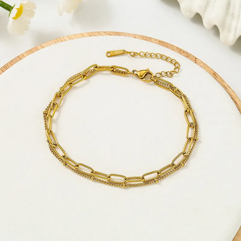 Elegant Gold Chain Bracelet