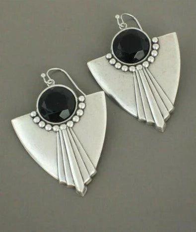 Statement Black Onyx Earrings