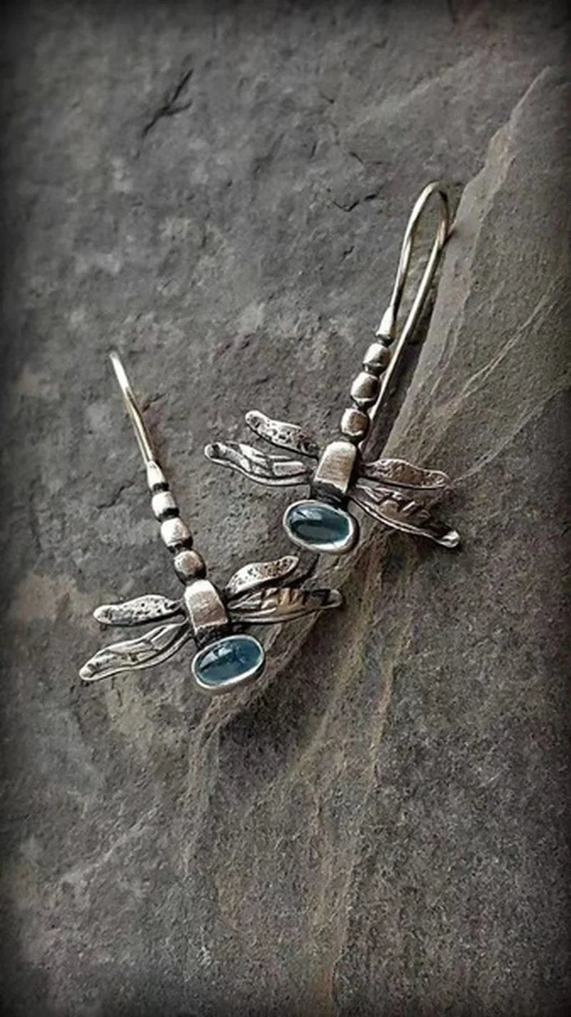 Vintage Dragonfly Earrings