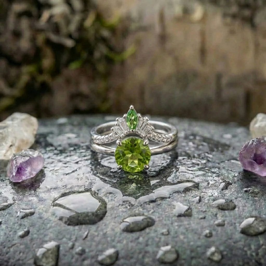 Elegant Green Stone Ring