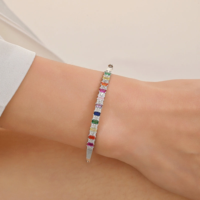 Rainbow Tennis Bracelet