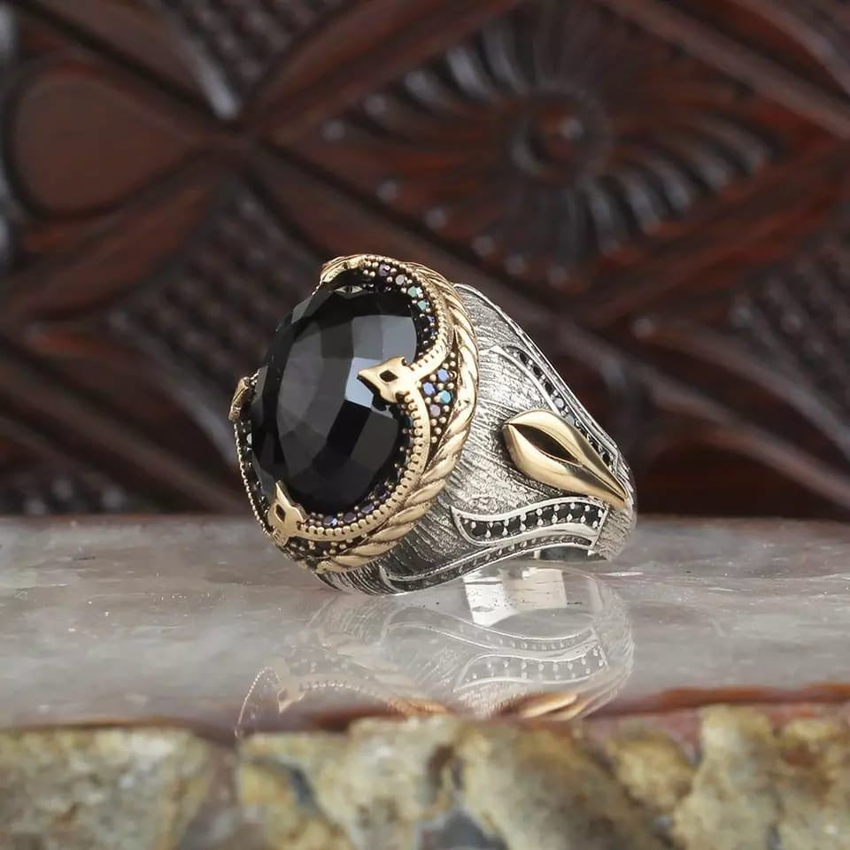Vintage Black Onyx Ring