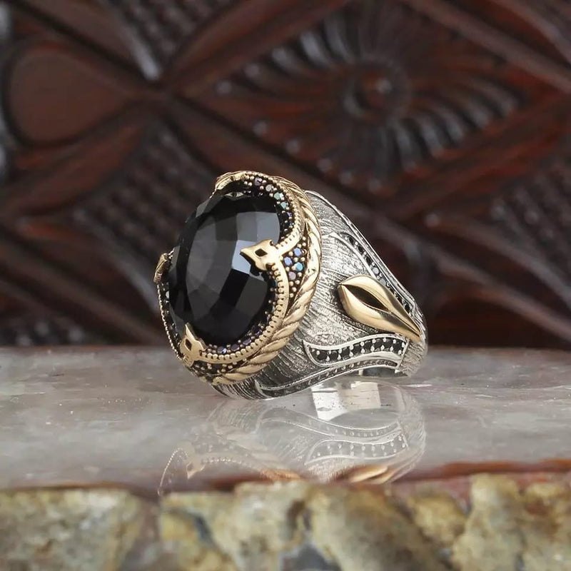 Vintage Black Onyx Ring