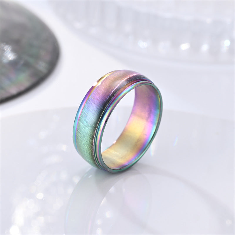 Rainbow Titanium Ring