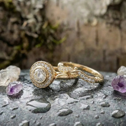Vintage Gold & Zirconia Ring Pack