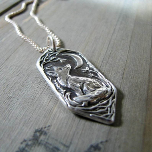 Vintage Wolf Necklace