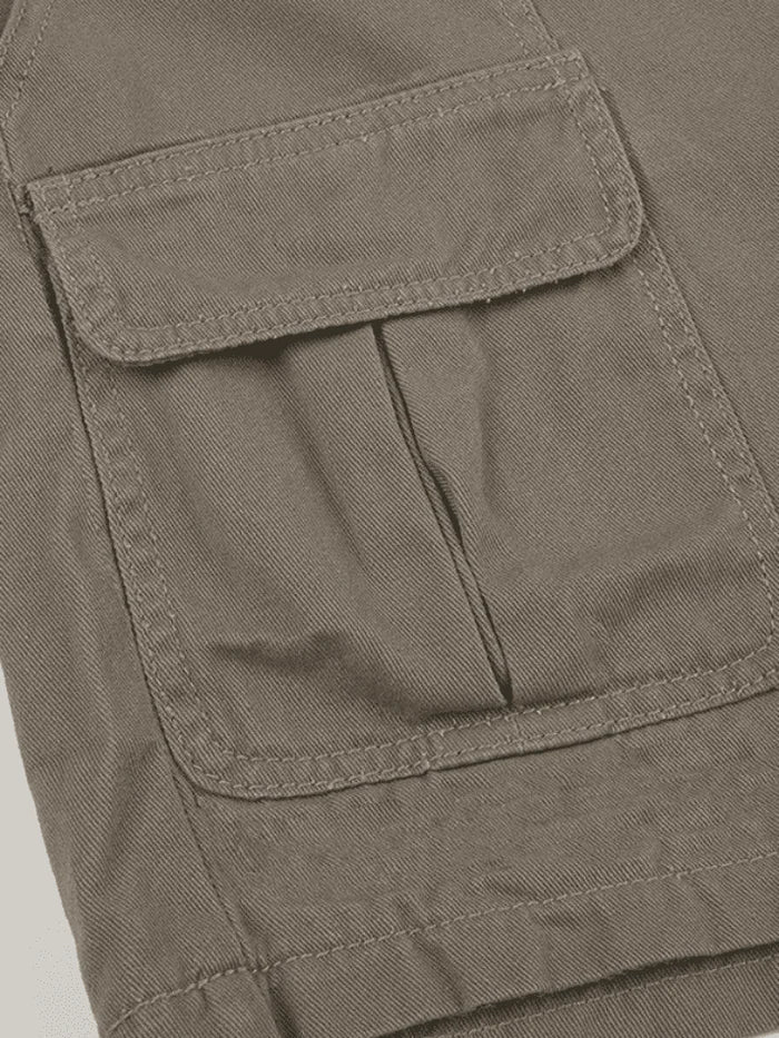 Color Denim Straight Leg Cargo Shorts